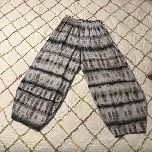 Bryn Walker Tie Dye Linen Balloon Leg Pant